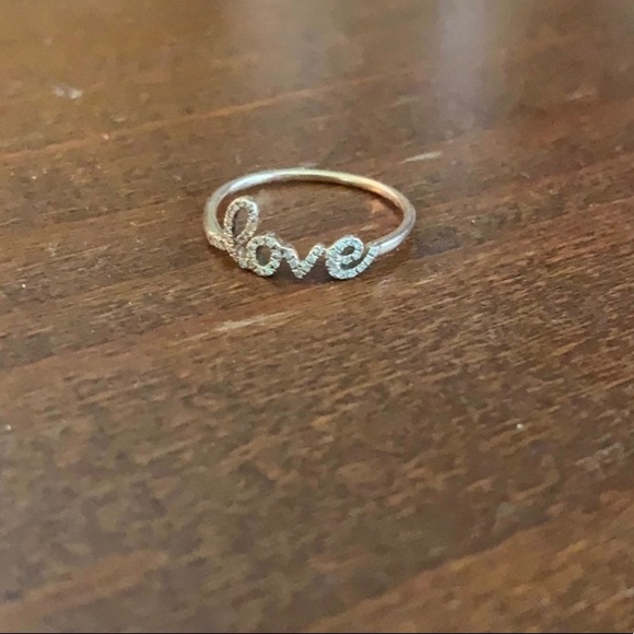 ❌SOLD❌ EF Collection rose gold LOVE ring - Picture 2 of 10